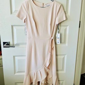 Size 2 Blush Pink Calvin Klein Dress- BRAND NEW!